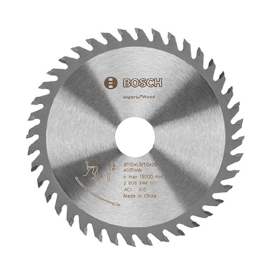 Wood saw blade 125x20mm T40 Bosch - 2608644191