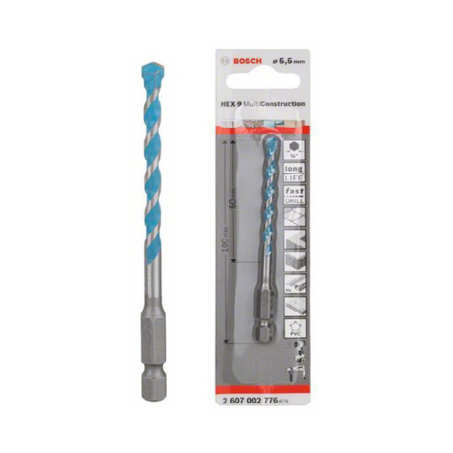 Hex-9 Multi-Purpose Drill Bits (5.5x60x100) Bosch - 2607002776