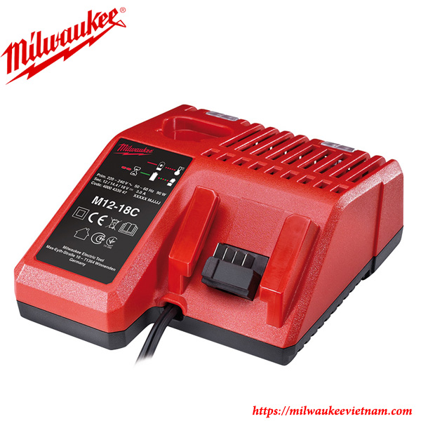 Bộ sạc pin 12V 18V Milwaukee M12-18C