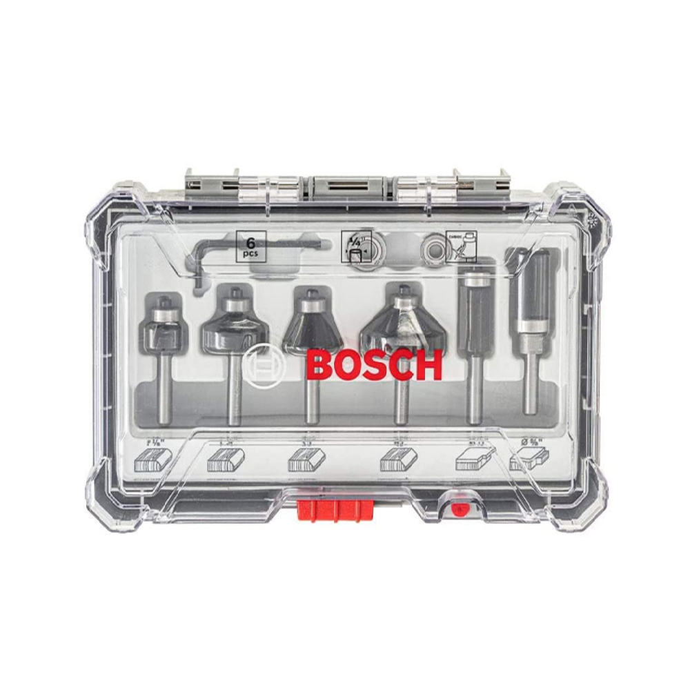 Bộ mũi phay cạnh 6 món Bosch