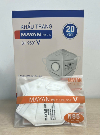 Khẩu trang Mayan PM2.5 9501 có van N95 