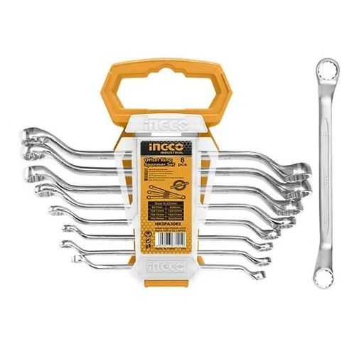 Set of 8 INGCO Double-Round Wrench - HKSPA3088