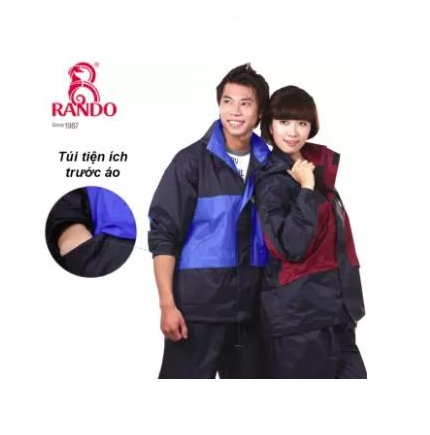 RB-2 RANDO 2-zip raincoat set