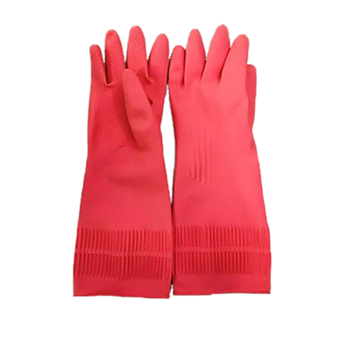 Naco pink folding rubber gloves TK02