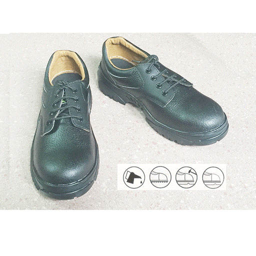 KS2092 low-cut leather shoes, oil-resistant, nails, rubber sole (37-44)