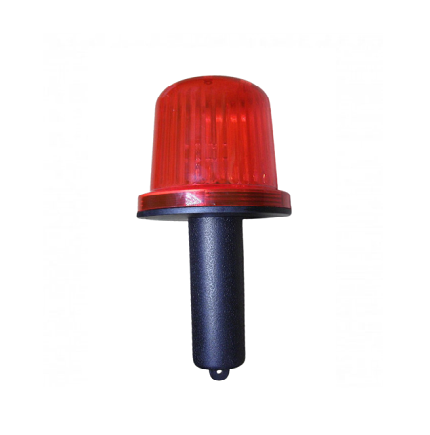 Battery-operated Safetyman warning light with handle