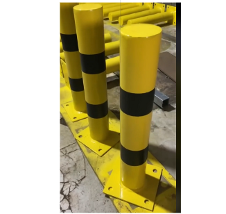 Cylindrical steel cones, anti-impact, traffic lane separation